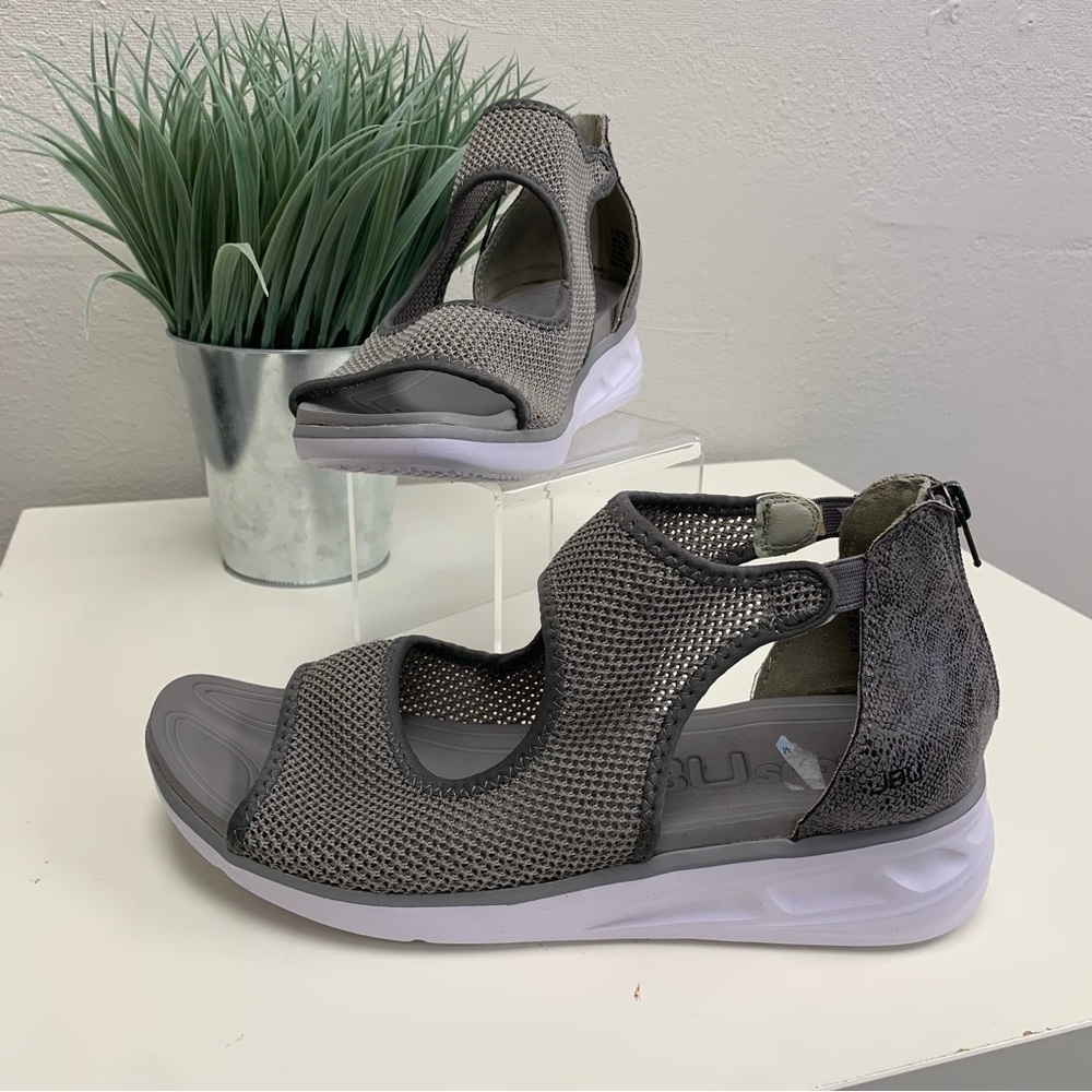 JBU Gray Open-Toe Sandals